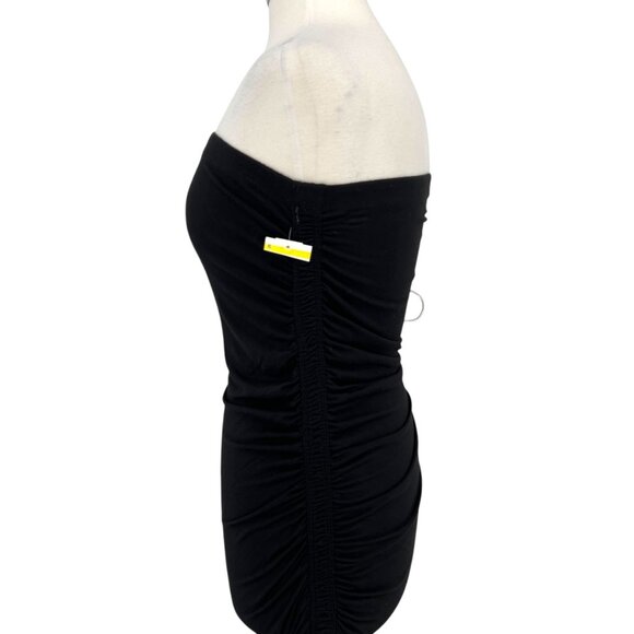 Halogen Strapless Ruched Mini Dress Black Size 2X NWOT - Picture 2 of 8